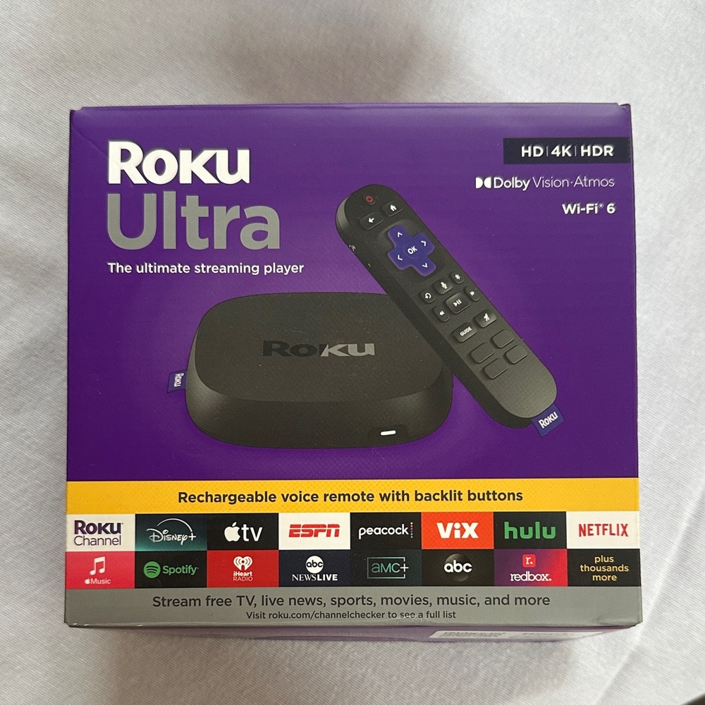 Roku Ultra Streaming Device with Black Remote